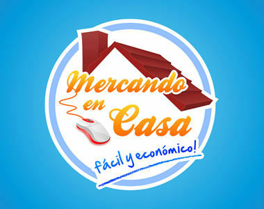 Diseño de Logotipo Mercando En Casa